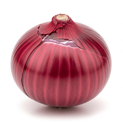 High quality photograph of a single Creole onion
