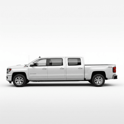 High quality studio photograph of a single Crew Cab Pickup Truck from the trucks taxonomy