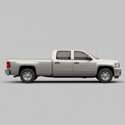 Clean side profile view of a Crew Cab Pickup Truck, part of the trucks