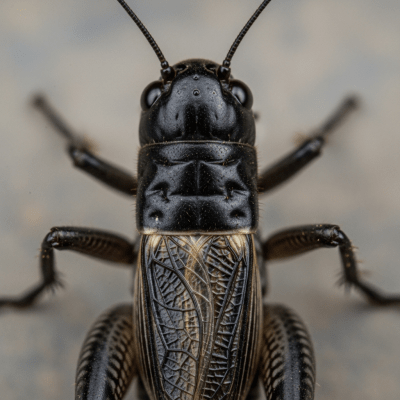Macro photograph of a Cricket