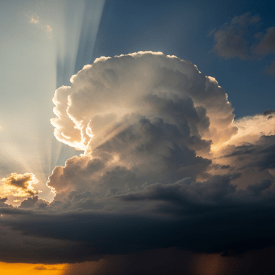 Editorial-style image of a Cumulonimbus capillatus, part of the taxonomy clouds.