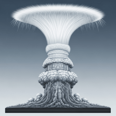 Cross-sectional diagram of a Cumulonimbus capillatus