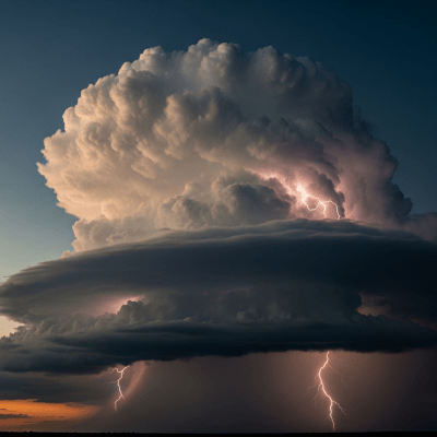 Editorial-style image of a Cumulonimbus, part of the taxonomy clouds.