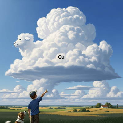 Depiction of a Cumulus as seen in cultural or practical use