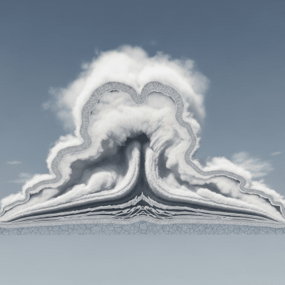 Cross-sectional diagram of a Cumulus fractus
