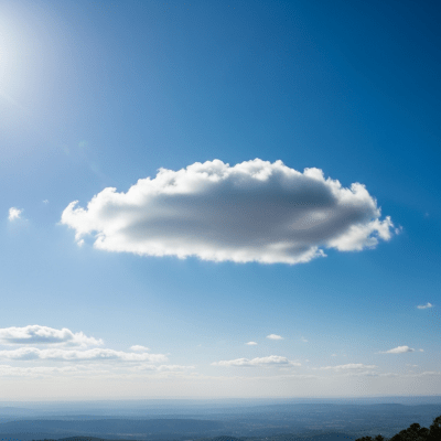 Realistic outdoor scene featuring a Cumulus humilis