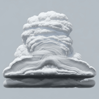 Cross-sectional diagram of a Cumulus mediocris