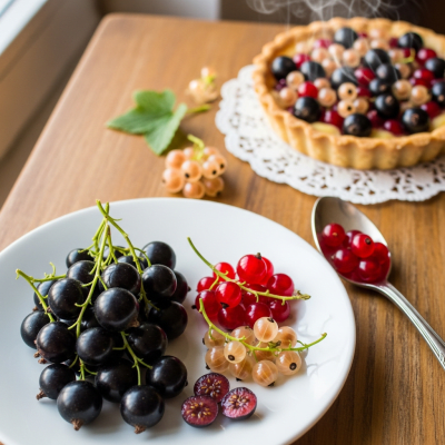 Image of the Currant, part of the fruits taxonomy, prepared or used in a typical culinary context