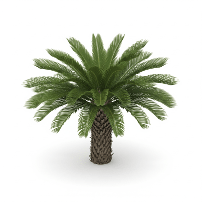High quality photograph of a single Cycad