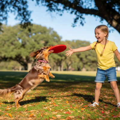 Image of a Dachshund interacting with humans in a typical cultural or domestic setting