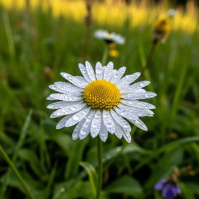 Photograph of a Daisy (flowers) in its natural environment
