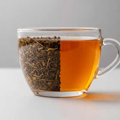 Cross-sectional close-up of a Darjeeling Tea