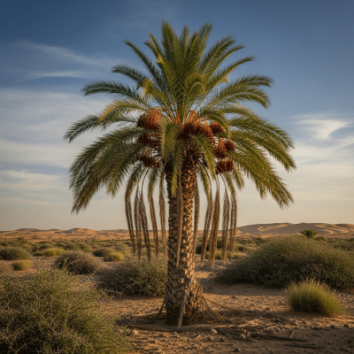 A detailed image of the Date Palm (palms) in its native environment