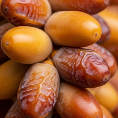 Close-up macro image of the leaf or fruit of a Date Palm