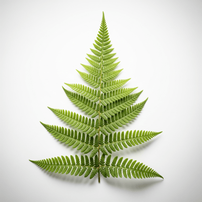 High quality, studio-style photograph of a single Dennstaedtiaceae (family)