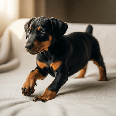 Image showing a Doberman Pinscher puppy