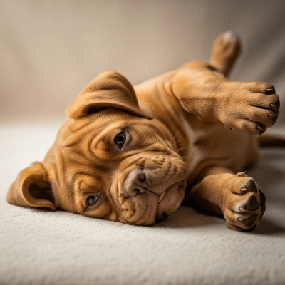 Image showing a Dogue de Bordeaux puppy