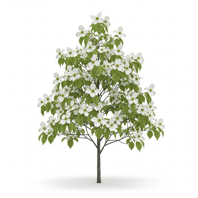 High quality photograph of a single Dogwood