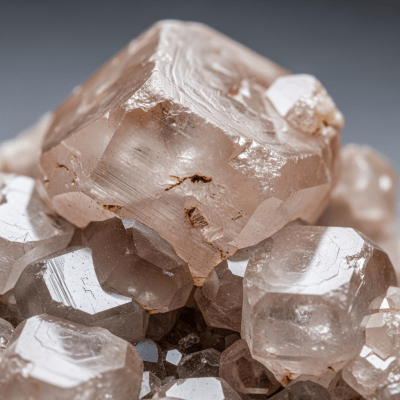 Macro shot of Dolomite, of the taxonomy minerals, showing detailed crystal structure and surface texture