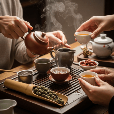 Image showing Dong Ding prepared and served in its typical cultural context