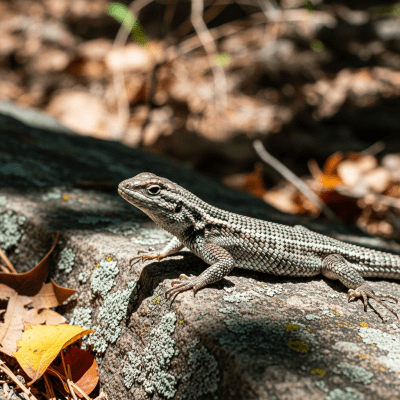 Detailed image of a Eastern Fence Lizard (lizards) in its natural habitat