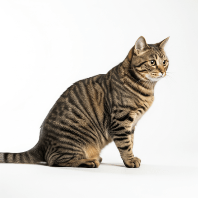 High resolution studio photograph of a European Shorthair