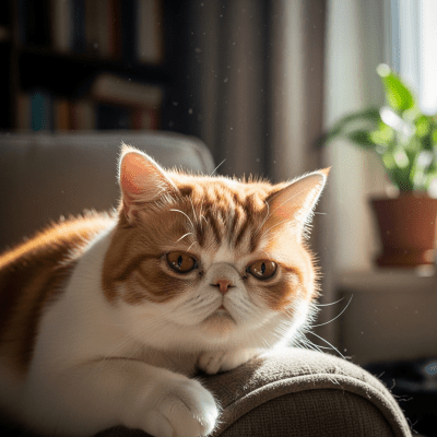Naturalistic image of a Exotic Shorthair