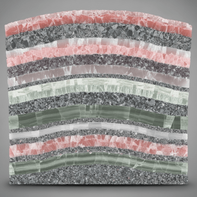Cross-sectional illustration of Feldspar, of the taxonomy minerals
