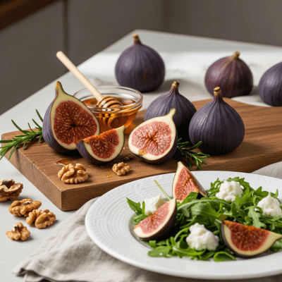 Image of the Fig, part of the fruits taxonomy, prepared or used in a typical culinary context