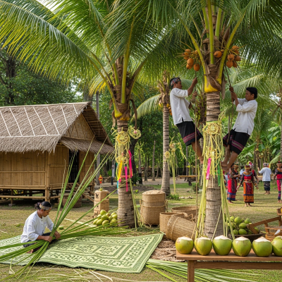 A photograph of the Fishtail Palm (palms) in cultural context
