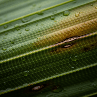 Close-up macro image of the leaf or fruit of a Fishtail Palm