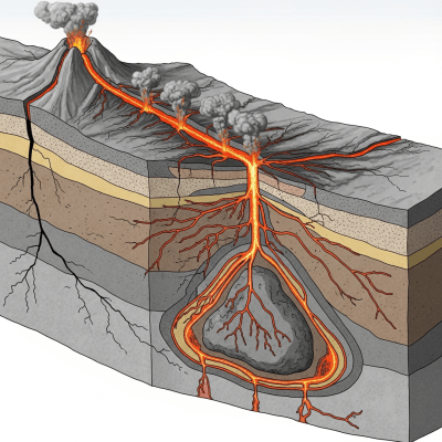 Scientific cross-sectional illustration of the Fissure vent