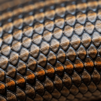 Macro close-up image of the skin texture and scale pattern of a Five-lined Skink, part of the taxonomy lizards