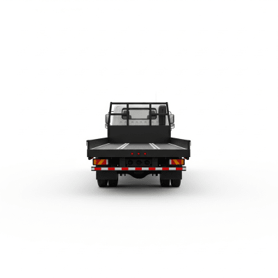 High quality studio photograph of a single Flatbed Truck from the trucks taxonomy