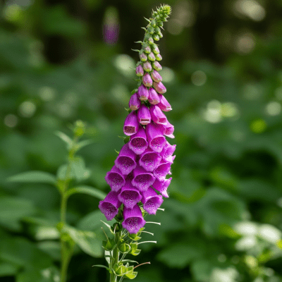 Photograph of a Foxglove (flowers) in its natural environment