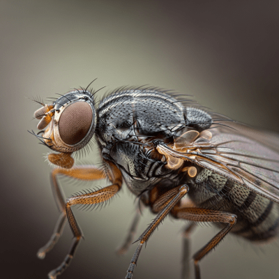 Macro photograph of a Fruit Fly