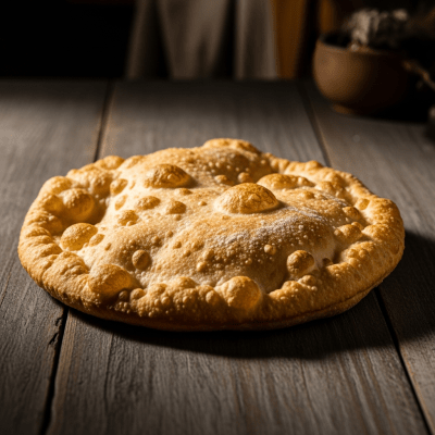 Editorial-style photograph of Frybread, part of the taxonomy bread.