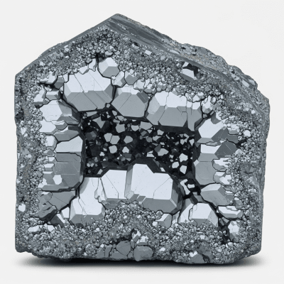 Cross-sectional illustration of Galena, of the taxonomy minerals