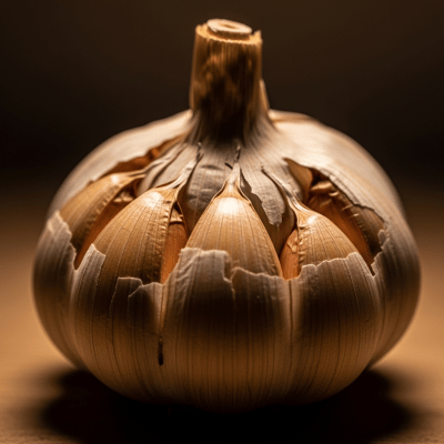 Editorial-style hero shot of a single Garlic from the taxonomy vegetables.