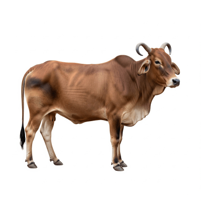 High quality studio photograph of a Gir