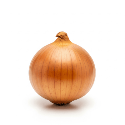 High quality photograph of a single Globe onion