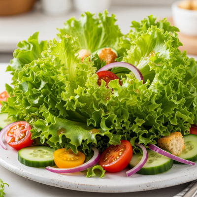 Image showing Grand Rapids Lettuce as part of a finished dish, such as a salad or sandwich