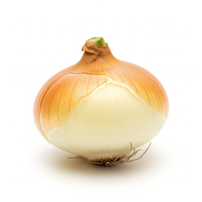 High quality photograph of a single Granex onion