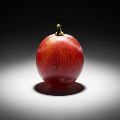An editorial-quality hero shot of a single Grape from the taxonomy berries.