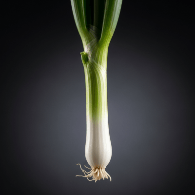 An editorial-style hero shot of a Green onion from the taxonomy onions.