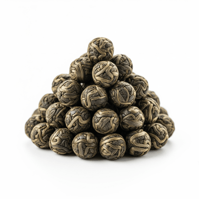 High quality photograph of a Gunpowder Tea, of the taxonomy teas