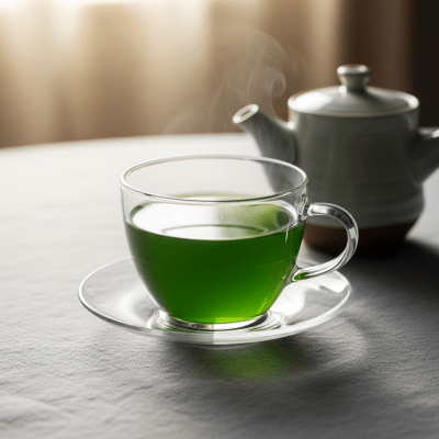 Editorial-style image of a brewed Gyokuro tea, part of the taxonomy teas