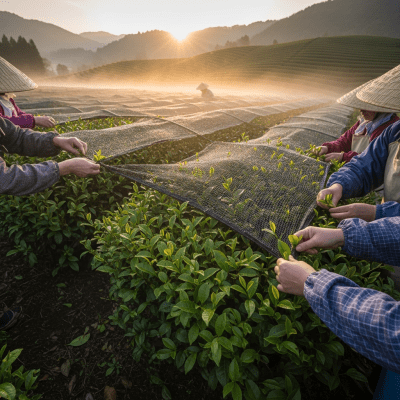 Environmental scene featuring Gyokuro, part of the taxonomy teas