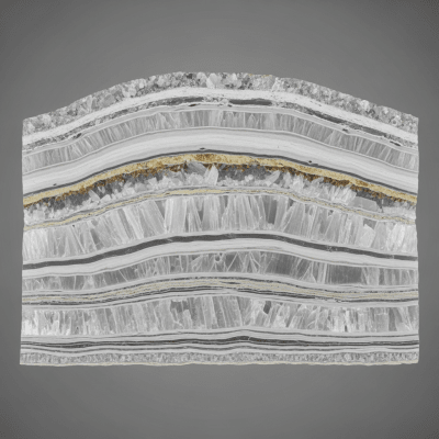 Cross-sectional illustration of Gypsum, of the taxonomy minerals