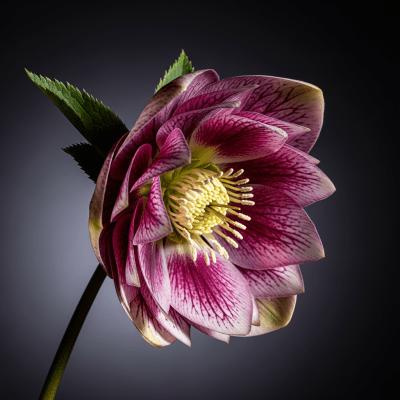 Editorial-style hero shot of a Hellebore from the taxonomy flowers.